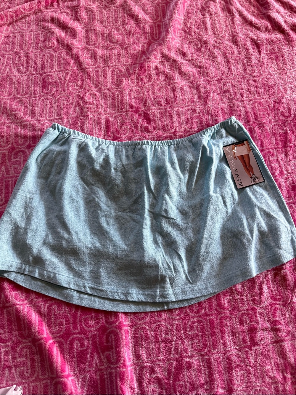 BLENCA NY light Blue Mini Skorts NWT Slinky